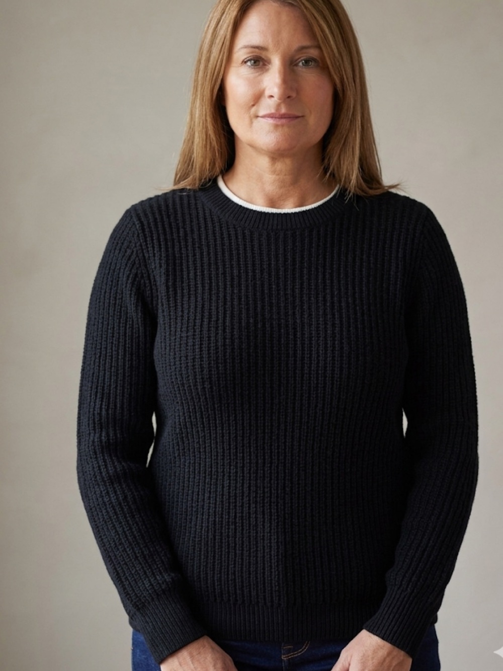 Frank & Oak Ribbed Knit Top – Size S | 100% Cotton | Minimalist Essential |